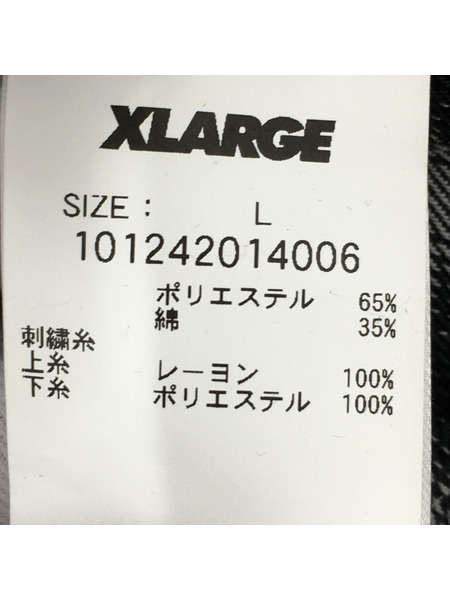 XLARGE 半袖シャツ OLD ENGLISH S/S PLAID SHIRT/L