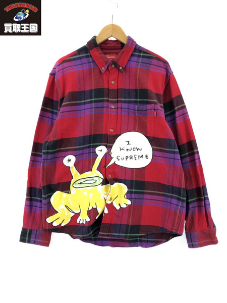 Supreme 20SS daniel johnston SHIRT RED (M)[値下]