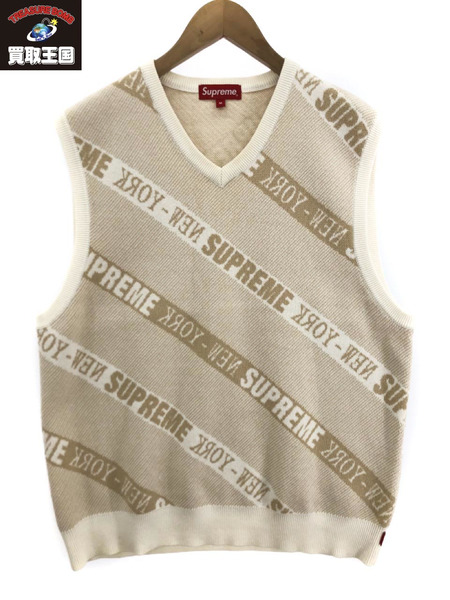 Supreme 22SS Stripe Sweater Vest M｜商品番号：2100206938027 - 買取 ...