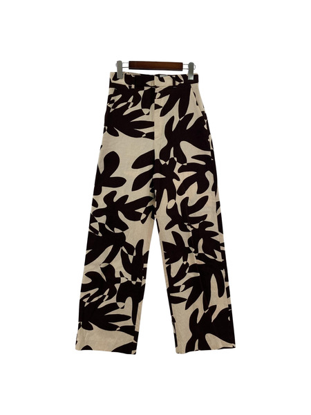 ROKU BEAUTY＆YOUTH UNITED ARROWS LEAF PRINT PANTS 34