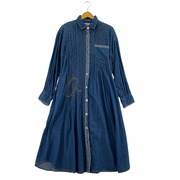 AS as know as 長袖ワンピース DE BASE デニムシャツワンピース