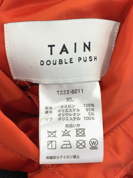 tain double push THE END MA-1  黒 (XL）[値下]