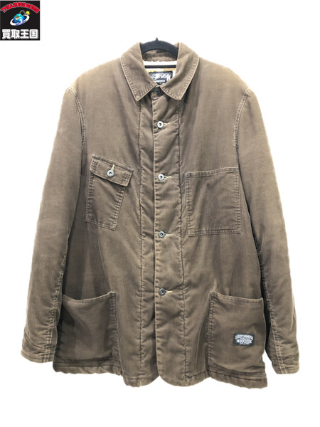 STUSSY カバーオールコーデュロイジャケット M 00s 茶