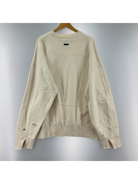 stein スウェット・トレーナー OVERSIZED REBUILD SWEAT ダメージ加工