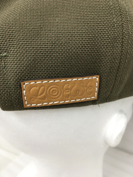 ラグ衣料その他 LOEWE Eye Nature 刺繍 キャップ オリーブ