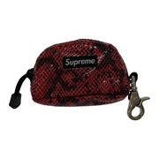 Supreme 11AW Snake Skin Stash Pouch RED