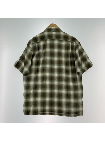 McGREGOR 半袖シャツ 60s オープンカラーチェックシャツ GRN M