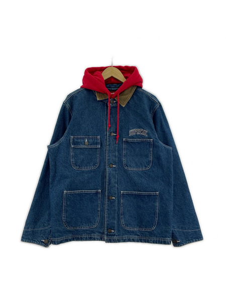 Supreme デニムジャケット 17AW Hooded Chore Coat(M)