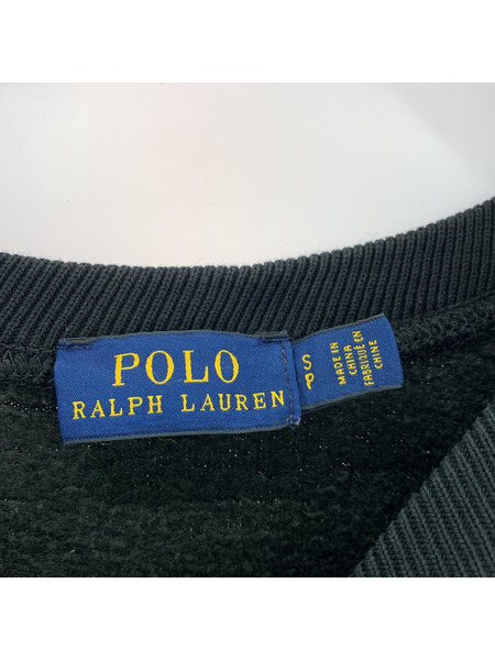POLO RALPH LAUREN スウェット・トレーナー ポロベアワッペン BLK S[値下]