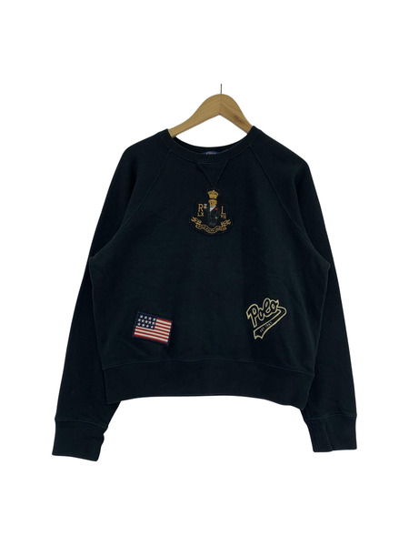POLO RALPH LAUREN スウェット・トレーナー ポロベアワッペン BLK S[値下]