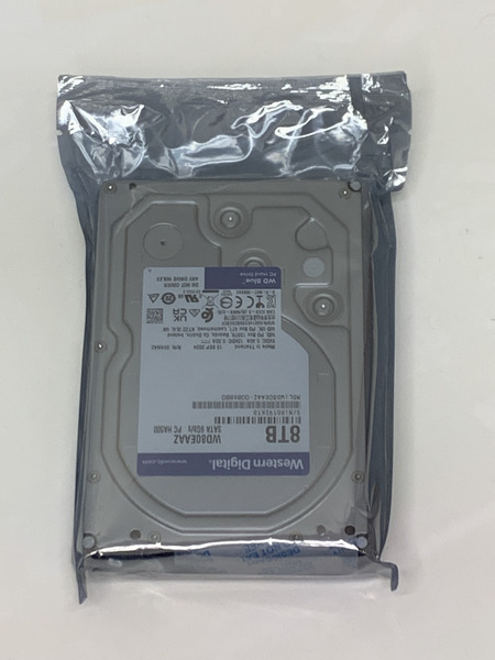 Western Digital 内蔵 HDD ハードディスク 8TB WD80EAAZ 外箱開封 内袋未開封 未使用品 ウエスタンデジタル