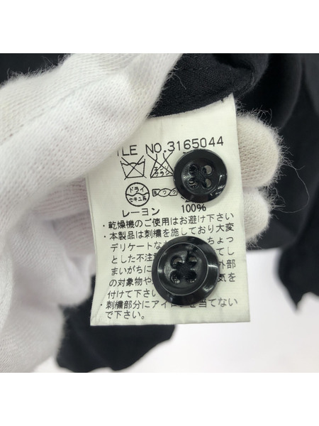 schott 長袖シャツ L/S レーヨンシャツ ブラック