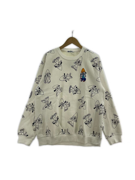 スウェット・トレーナー パラッパラッパー トレーナー ホワイト LL