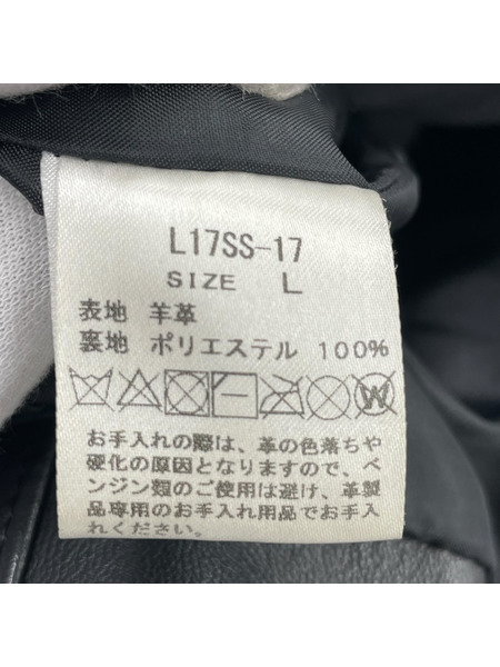 レザージャケット LIDNM 17SS SINGLE RIDERS JACKET L17SS-17