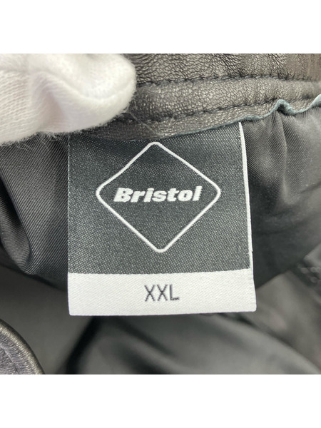F.C.Real Bristol パンツ LEATHER TRACK PANTS 黒