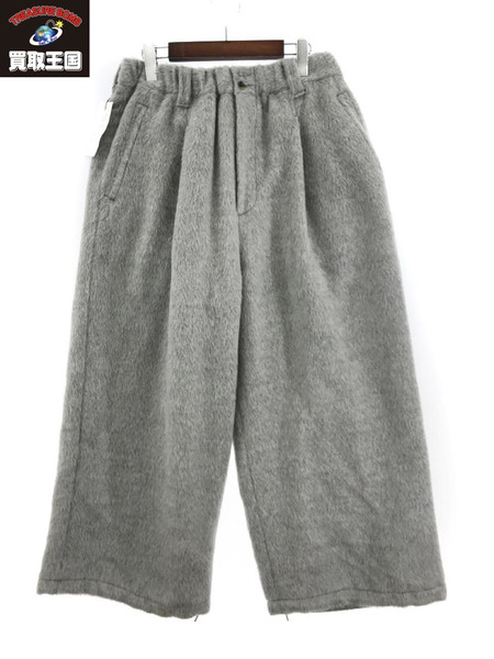 Sillage ALPACA HAIRY WOOL PANTS GREY