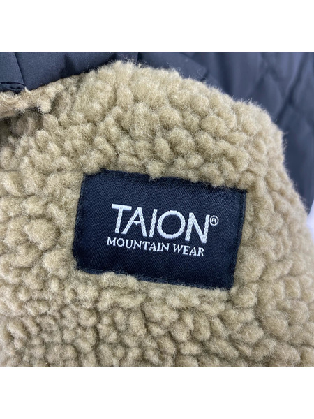 ダウンジャケット TAIONB リバーシブル マウンテンダウン Black XL