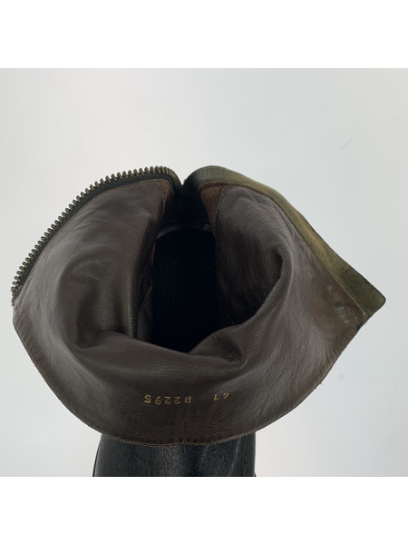 BUTTERO ブーツ バックジップブーツ/41/BLK/レザー/B2295