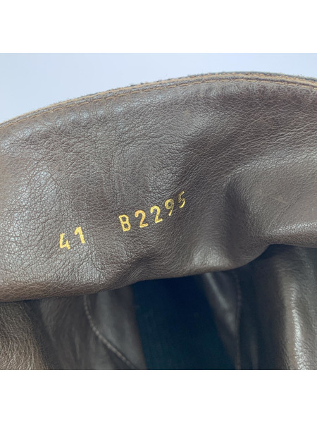 BUTTERO ブーツ バックジップブーツ/41/BLK/レザー/B2295