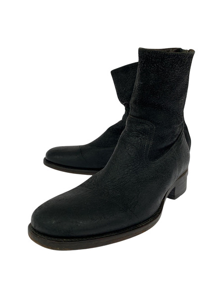BUTTERO ブーツ バックジップブーツ/41/BLK/レザー/B2295