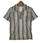 OLD・VINTAGE 半袖シャツ 70s/プルオーバー/ダイヤストライプ