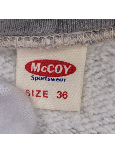 McCOY sportswear パーカー グレー 36[値下]