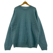 AURALEE 21AW BRUSHED SUPER KID MOHAIR KNIT 5 ブルー