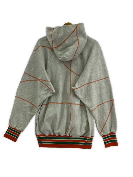 パーカー AACA 90s カレッジロゴ パーカー グレー (XL)