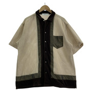 TOGA(VIRILIS) 半袖シャツ Raschel mesh shirt SS beige SHIRTS