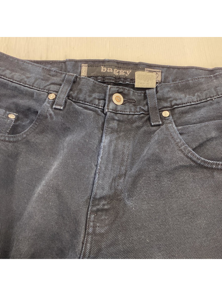 Levi's silver tab baggy 90s ブラックデニムパンツ W29L32