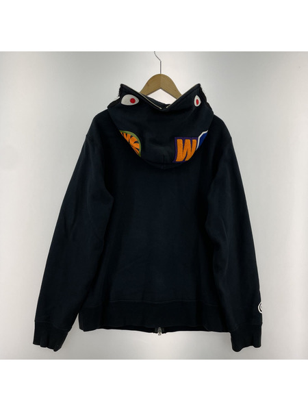 A BATHING APE/Shark Full Zip Hoody/2XL/NVY