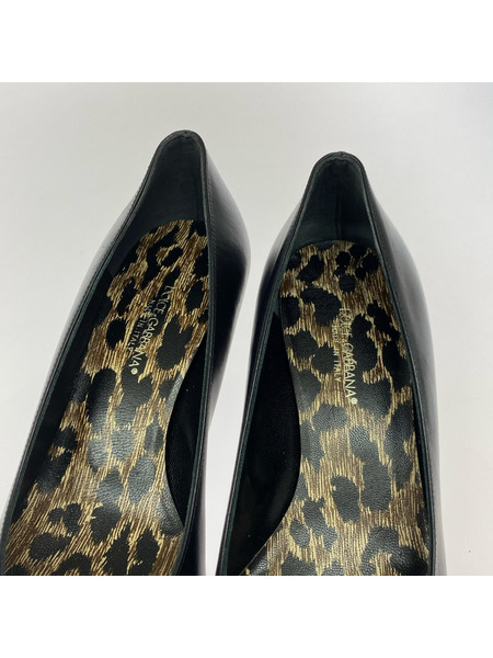 DOLCE&GABBANA パンプス・ヒール ハイヒール (37 1/2) 黒