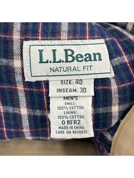 L.L.Bean パンツ 2タック 裏地付キ W40