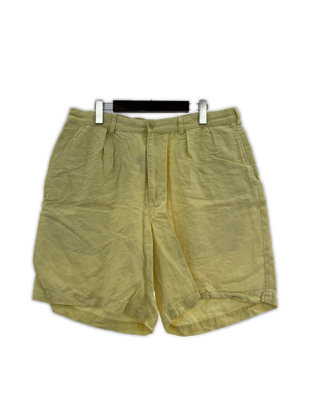 POLO RALPH LAUREN パンツ TYLER SHORT リネン2タック YEL (36)