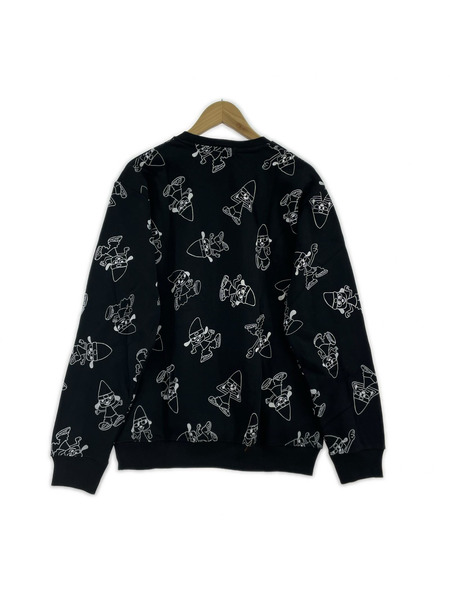 スウェット・トレーナー パラッパラッパー トレーナー ブラック LL