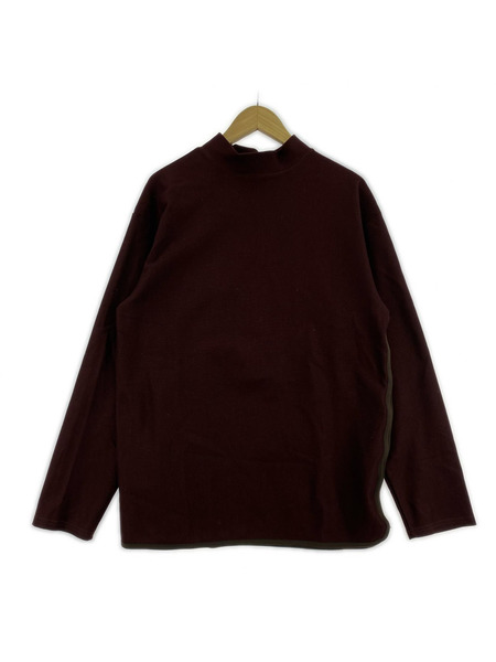 soe 長袖Tシャツ・カットソー サイドジップモックネックロングスリーブ