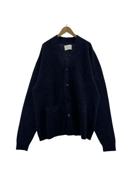 WELLDER GARMENT DYED ALPACA CARDIGAN 5 ブルー