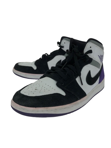 NIKE AIR JORDAN 1 MID SE COURT PURPLE (29.0)