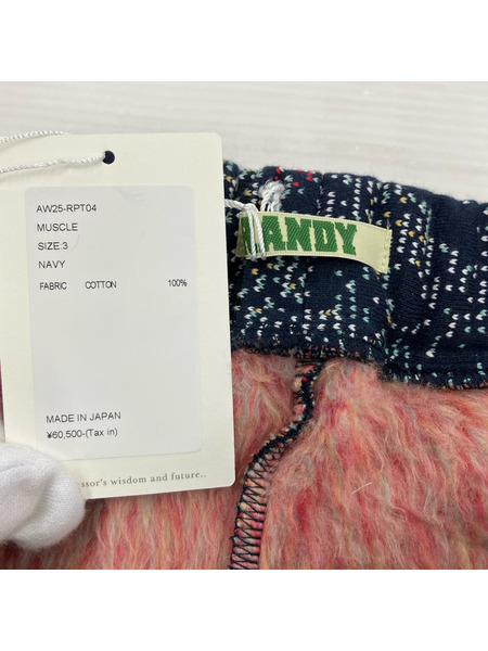 RANDY MUSCLE スウェットパンツ AW25-RPT04 紺 (3) タグ付キ