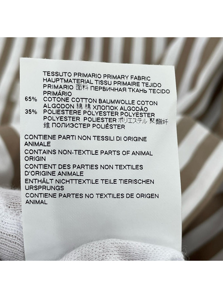 MAISON MARGIELA 20SS OVERSIZE STRIPE SHIRT 40 ブラウン×ホワイト