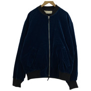 POLYPLOID Bomber Jacket Velvet/ベルベットボンバージャケット 4 ネイビー