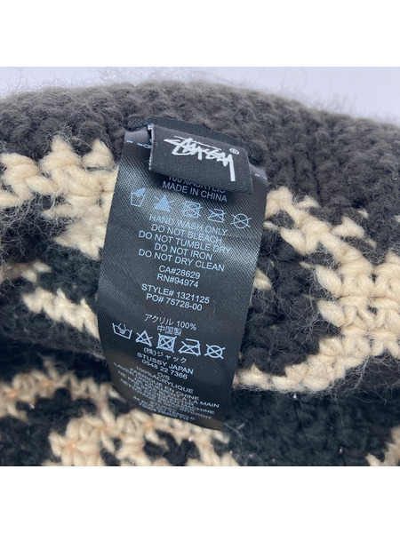 STUSSY SS KnitB Bucket Hat ニット バケットハット ブラック