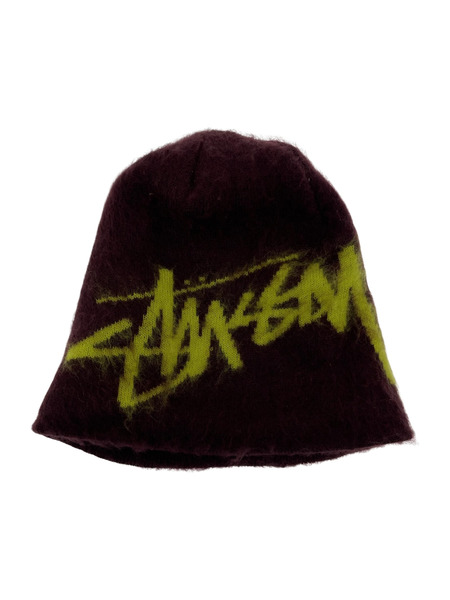 STUSSY Brushed Out Stock Skullcap ボルドー