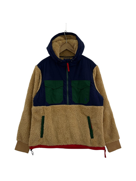 POLO RALPH LAUREN ハーフジップ 切替フリースジャケット