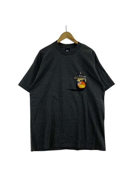 STUSSY　紺タグ　ELGHT BALL Tシャツ　グレー　XL