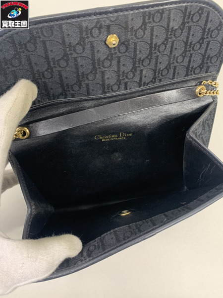 ショルダーバッグ Dior トロッター チェーンショルダーバッグ 黒[値下]
