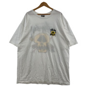 STUSSY スカル バックプリントTシャツ XXL 白