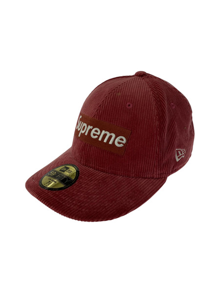Supreme×NEW ERA Corduroy Box Logo Cap RED