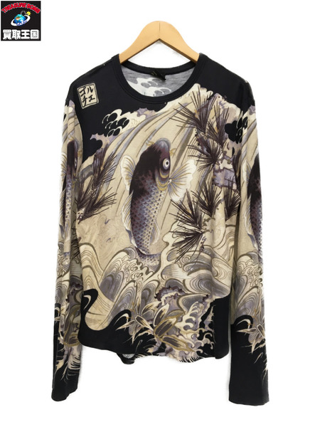 JEAN-PAUL GAULTIER HOMME 鯉の滝登り Tatoo/和彫り柄 カットソー (-)[値下]