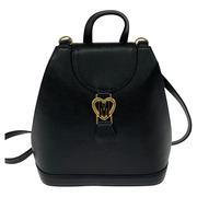 MOSCHINO リュックサック・バックパック レザー 黒